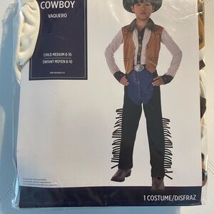 Cowboy Costume for Kids - Brown and Blue